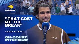 Carlos Alcaraz On-Court Interview | 2026 US Open Round 2