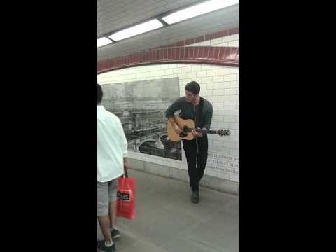 Matt Perriment: street singer in London