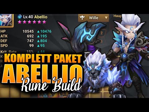 SUMMONERS WAR 💥 Komplett Paket Abellio den Wasser Druide - Runen Build + Devilmons (Deutsch)