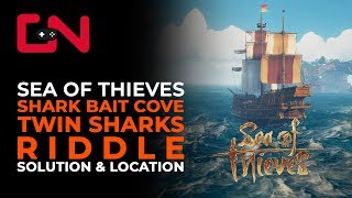 Sea of Thieves Shark Bait Cove Twin Red Sharks Riddle Solution &amp; Location