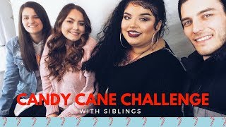 Candy Cane Challenge!! ft my siblings