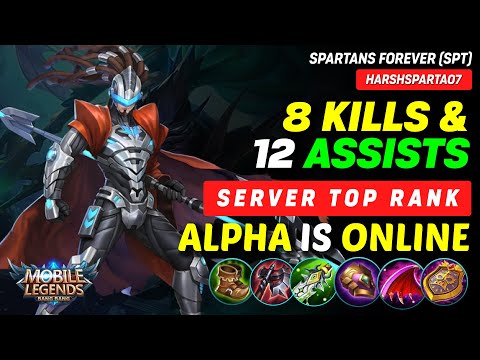 8 Kills and 12 Assists - ALPHA Damage Build 2022 | Mobile Legends 2022