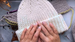 You Won't Believe How Easy and Quick This Hat Is to Crochet!!! Crochet a Beanie Like It's Knitted