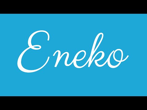 Learn how to Sign the Name Eneko Stylishly in Cursive Writing