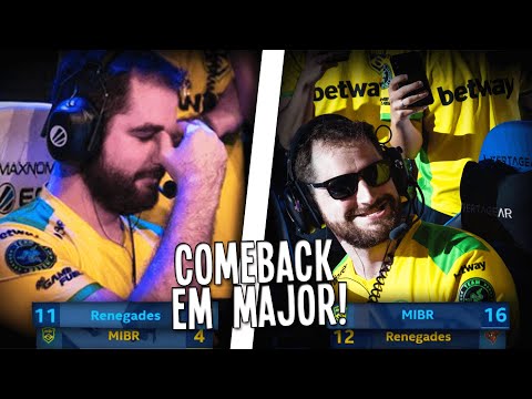 O MAIOR COMEBACK EM MAJOR DA ANTIGA MIBR! (MIBR VS RENEGADES   IEM Katowice 2019)