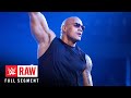 FULL SEGMENT The Rock Returns To WWE For First Time In Seven Years Raw Feb 14 2011