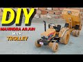 How To Make RC Mahindra Arjun Tractor With Hydraulic Trolley From Cardboard And Homemade Ll DIY