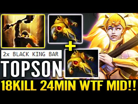 TOPSON [Dawnbreaker] 100% Auto Win MID Hero!!! 18Kill 24min 2x BKB EPIC 7.29 Dota 2 Pro Guide