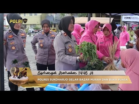 POLRES SUKOHARJO GELAR BAZAR MURAH DAN BUKA PUASA BERSAMA