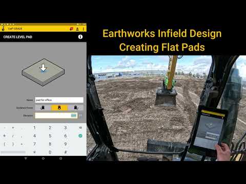 Trimble Earthworks Infield Design Creating Flat Pads
