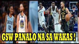 BREAKING! GSW PANALO NA SA WAKAS! NAKABAWI NA SA MEMPHIS GRIZZLIES