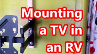 Mounting  a flatscreen LED TV in an RV - Paper thin walls :(
