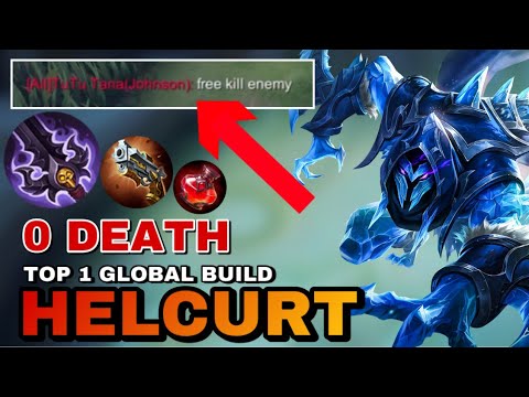 0 Death! unstoppable Top 1 Global Helcurt Best Build 2022 ! Helcurt Best Emblem Set ~ mlbb