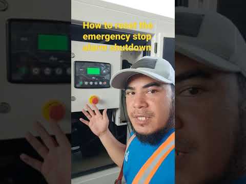 How to reset emergency stop shutdown 🚨