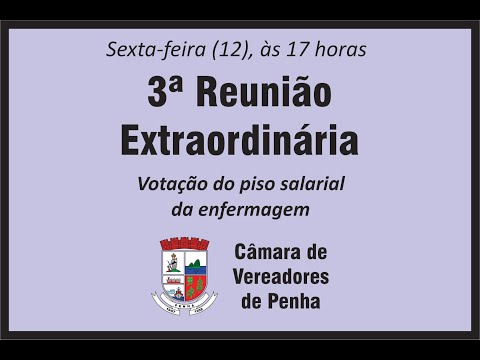 3ª Reunião Extraordinária 