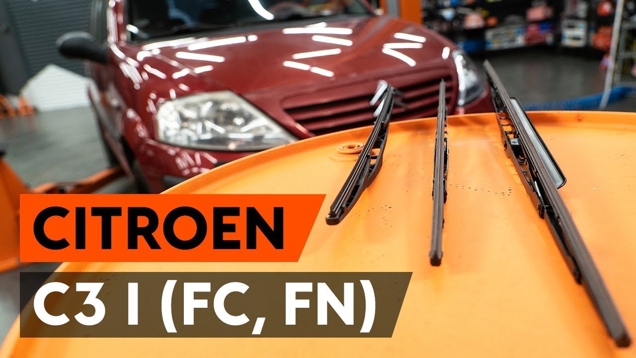 Kako zamenjati avtodel brisalce zadaj na avtu Citroen C3 1 – vodnik menjave