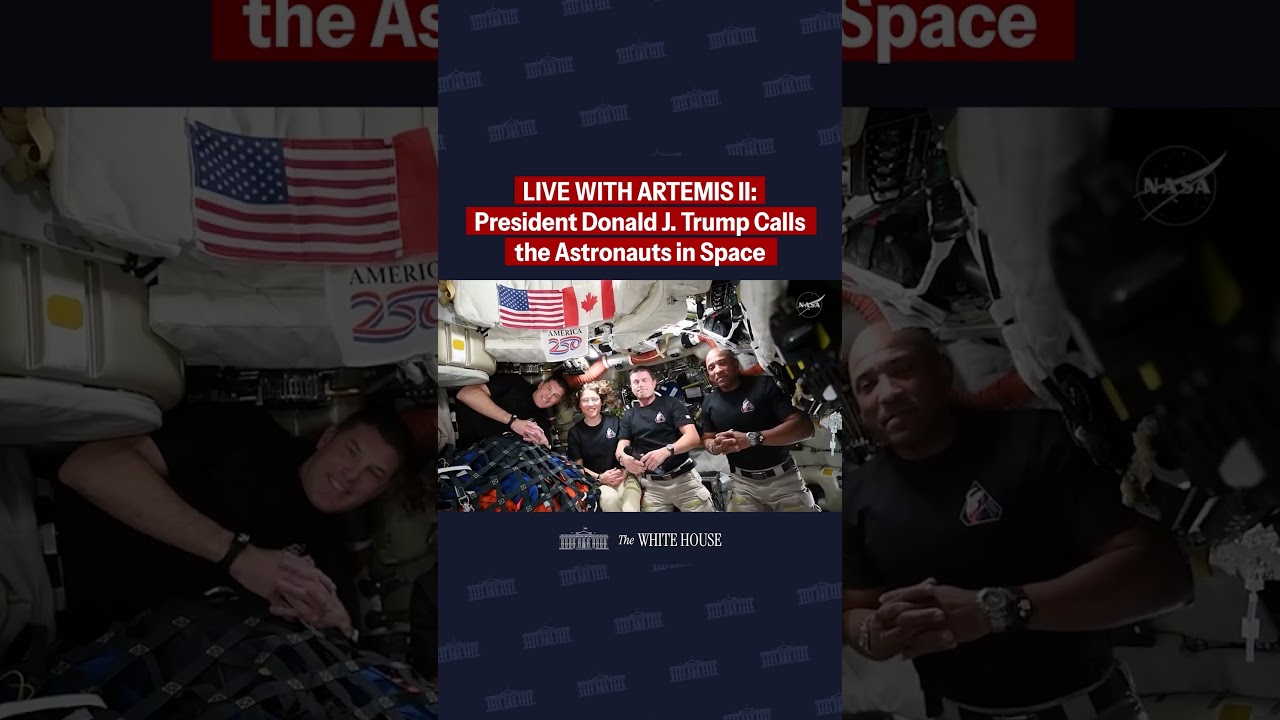 🚀 LIVE FROM SPACE: President Trump Calls Artemis II Astronauts