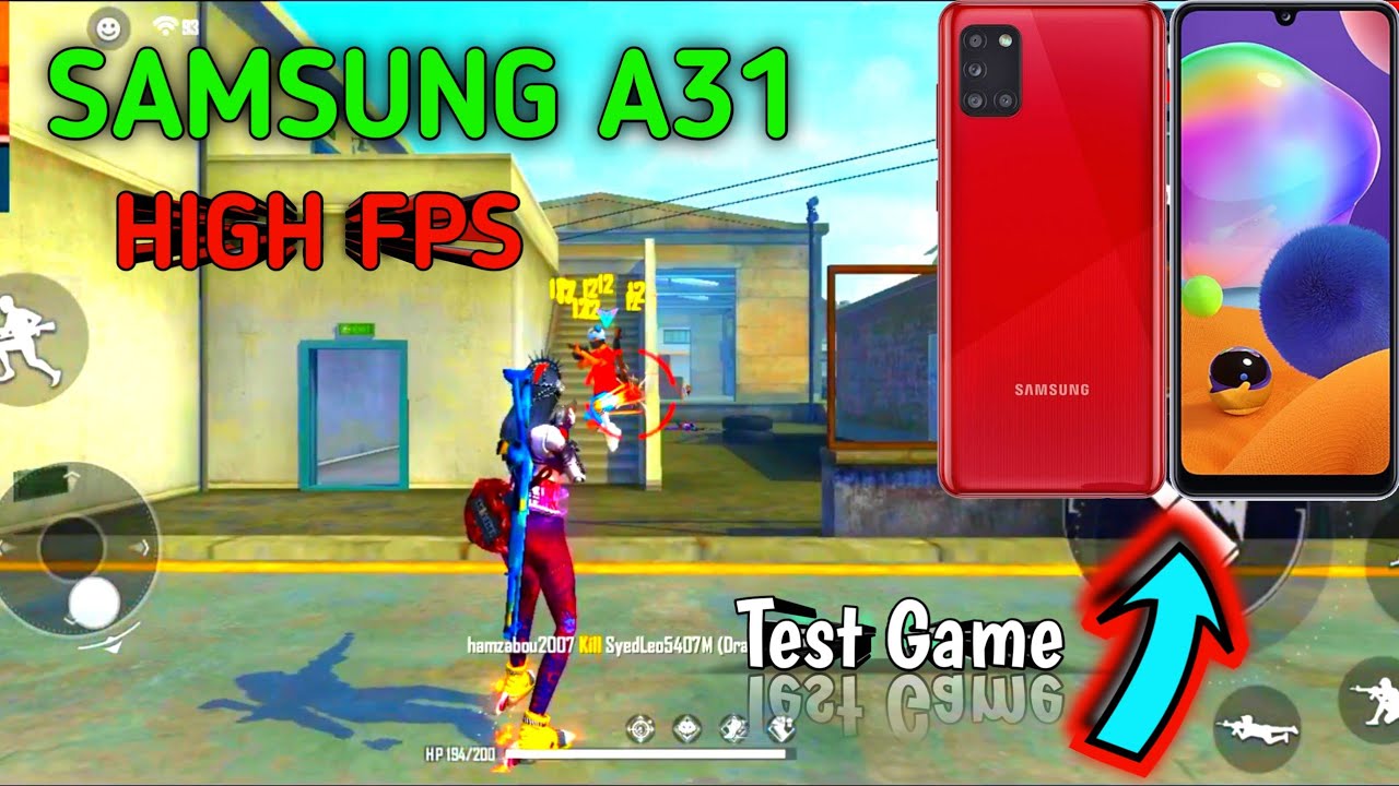 SAMSUNG A31 TEST FREE FIER WITH HIGH FBS HELIO P65 GAME TEST