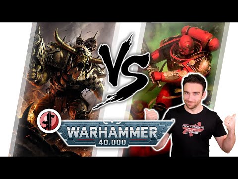 Warhammer 40.000 Orks VS Blood Angels !!!!!