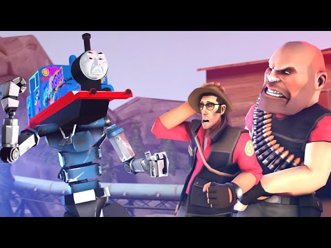 Thomas the DANK engine VS Evil Sniper and Heavy!