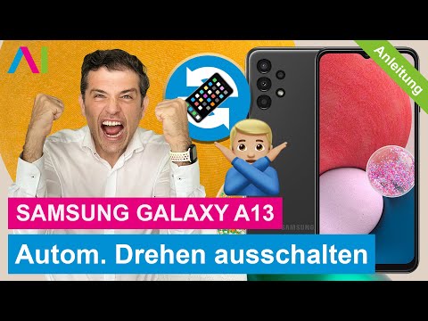 Samsung Galaxy A13 - Bildschirm drehen / Ausrichtungssperre aktivieren • 📱 • 🔄 • 🙅🏼‍♂️ •
