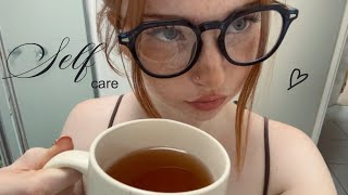 period self care night routine 🧼 chill night w me ⋆｡˚