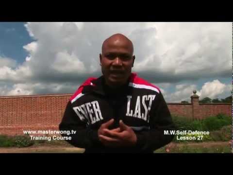 Self-defence Lesson 27 - kick to the body twice when on the ground