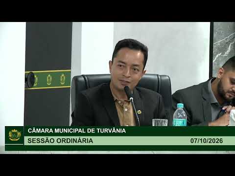 38° Sessão Ordinária - 07/10/2026 | Câmara Municipal de Turvânia-GO
