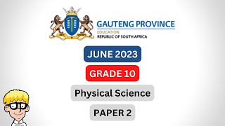 Chemistry June Gr 10