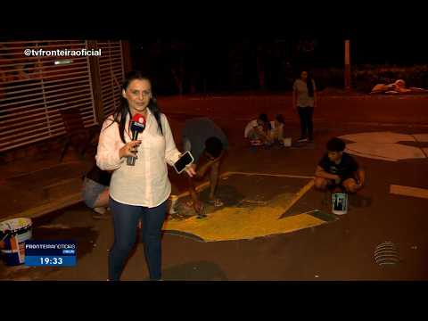 Verde e amarelo tomam conta de ruas em Ribeirão dos Índios
