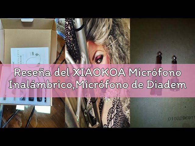 Vídeo relacionado con XIAOKOA Micrófono Inalámbrico,Micrófono de Diadema Inalámbrico, UHF Wireless Microphone con Pantalla Digital LED,para Amplificador/Altavoz/Sistema PA