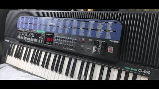 Video thumbnail for CASIO CT-680, CT 680 - testing PRESET sounds - TONE BANK by Keyboards - review - repair