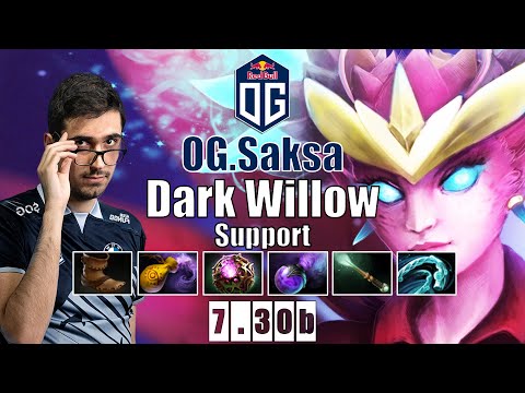 Dark Willow Support | OG.Saksa | SUPER ANNOYING POS 4 IN 7.30B | 7.30b Gameplay Highlights