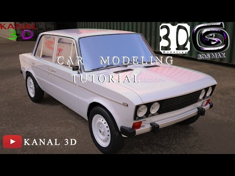 3Ds Max Vaz 2106 - Car modeling tutorial 2017 - Part 15