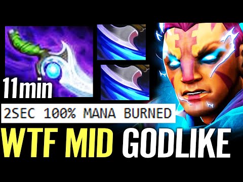 🔥 Anti Mage 11min Diffusal WTF GODLIKE MID — NEW META 2sec 100% Mana Burned Dota 2 Pro