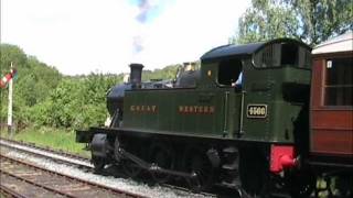preview picture of video '4566 departs Highley on the Severn Valley Railway'
