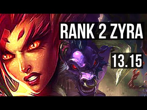 ZYRA & Trist vs ALISTAR & Jhin (SUP) | Rank 2 Zyra, 0/1/11 | KR Challenger | 13.15