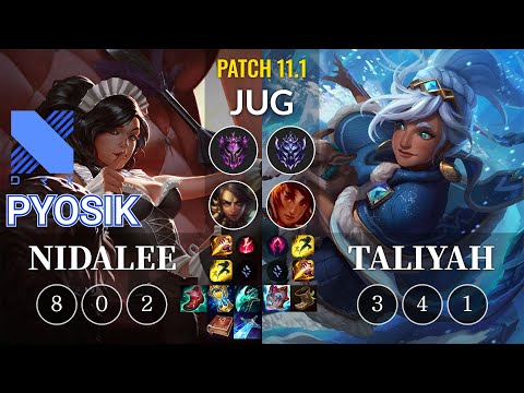 DRX Pyosik Nidalee vs Taliyah Jungle - KR Patch 11.1