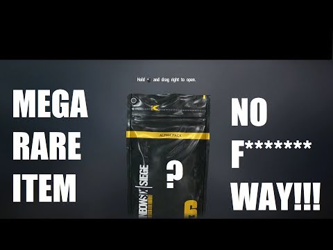 Siege Alpha Packs - THE Rarest Item Available - INCREDIBLE!