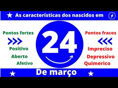 AS CARACTERÍSTICAS DOS NASCIDOS NO DIA 24 DE MARÇO 