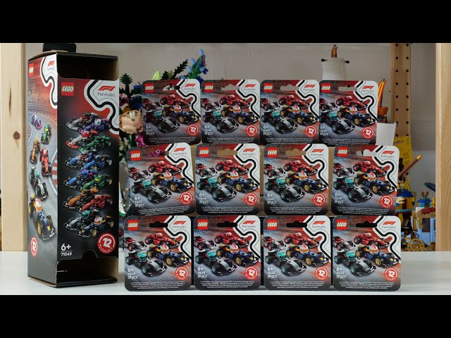 Vídeo relacionado con Serie de mini figuras LEGO F1 con 12 coches de Fórmula 1 - Juego completo de la serie de minifiguras Lego 71049