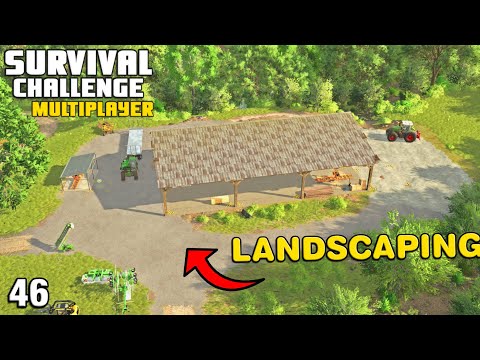 LANDSCAPING WORK NEEDED AT THE SAWMILL Survival Challenge Multiplayer Riverbend Springs FS25 Ep46