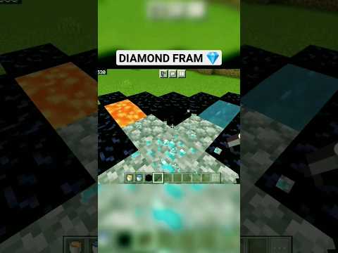 DIAMOND FARM 💎IN MINECRAFT 😈🔥🎉👍 PLEASE LIKE AND SUBSCRIBE 🥺☺️ #shorts