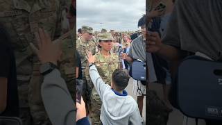 Soldier&#39;s tap out by her little brother is the best ever! ❤️ | Beautiful