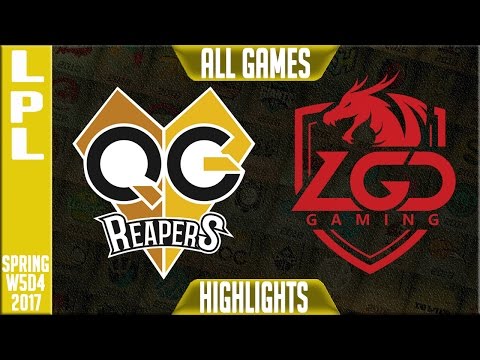 QG Reapers vs LGD Highlights All Games - LPL Spring 2017 Week 5 Day 4 - QG vs LGD All Games