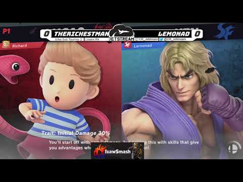 IzAw Sub Tourney 2 Losers R4 - TheRichestMan (Lucas) Vs. Lemonad (Ken) Smash Ultimate - SSBU