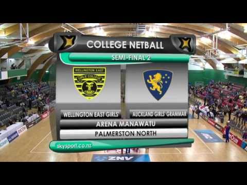 College Netball - Wellington East Girls v Auckland Girls Grammar