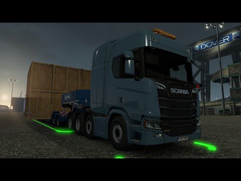 ETS2 1.35 EB - Special Transport - Scania R 2016 - Massive Tech Part - Plymouth (GB) to Dover (GB)