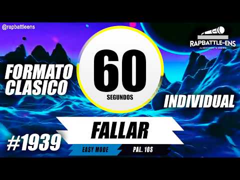 🎤 Formato FMS Individual 🔥 Base de Rap Para Improvisar Con Palabras | ENTRENAMIENTO FMS #1939