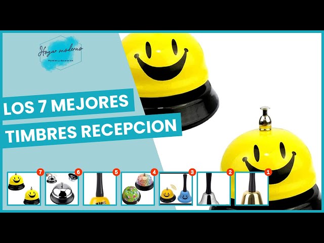 Vídeo relacionado con VABNEER Campana de Mano de Metal - Campanilla de Mesa para Hogar, Aula, Escuela y Eventos - Timbre de Recepción para Navidad, Oficina y Uso Comercial